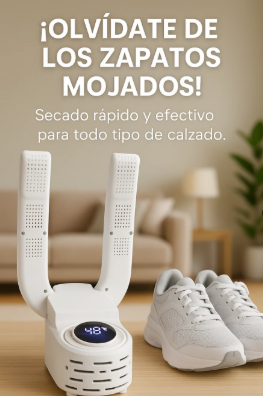 Seca tus zapatos en minutos 🤩 – Elimina Humedad y Malos Olores Rápidamente👣⌛